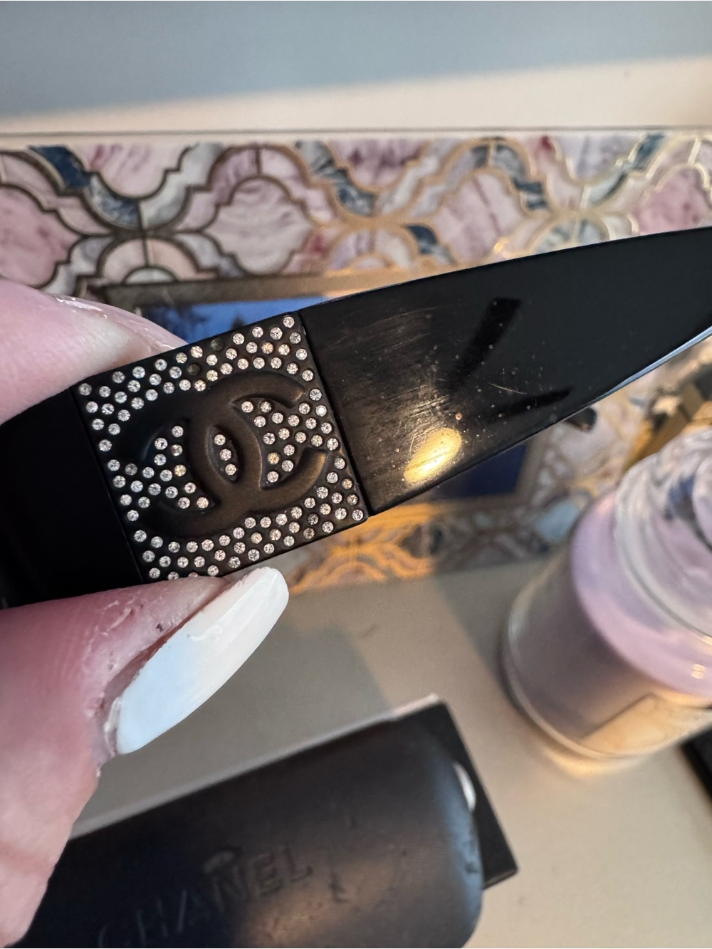 CHANEL 4117-B Vintage Black Sunglasses - Picture 5 of 15